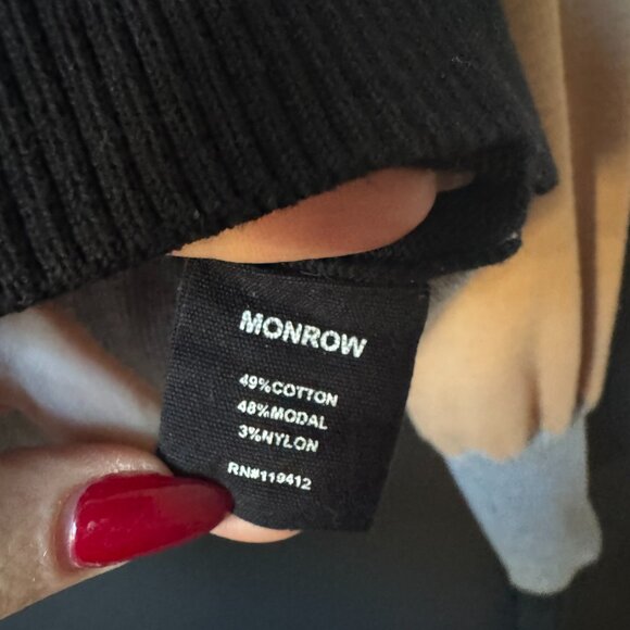 Monrow color block sweater - Picture 3 of 4